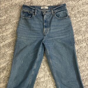 Abercrombie & Fitch Straight Leg Blue Jeans